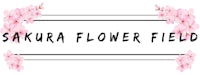 sakura flower field logo