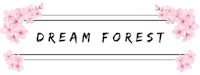 dream forest logo with pink flowers